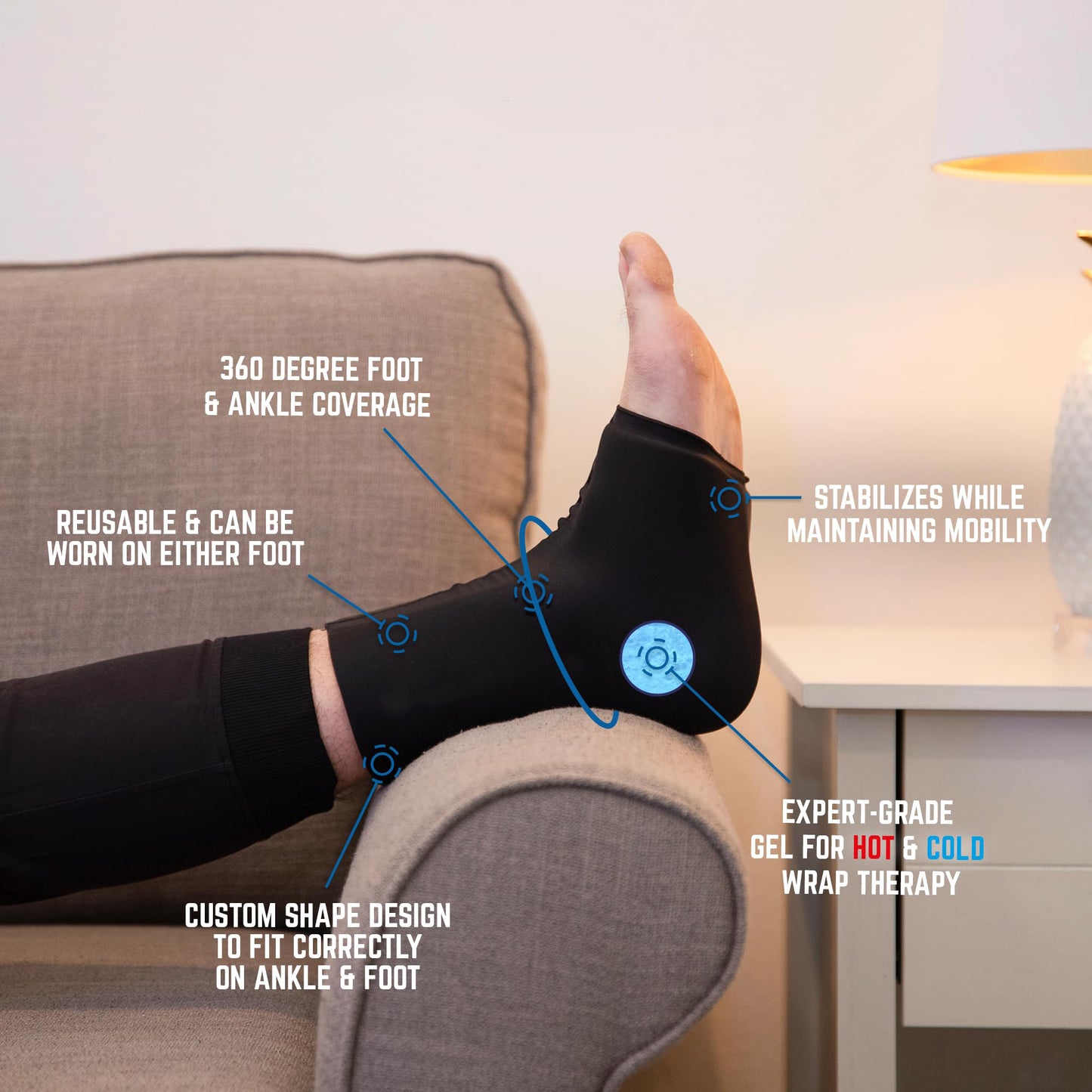 ANKLE brace hot & cold pack china factory