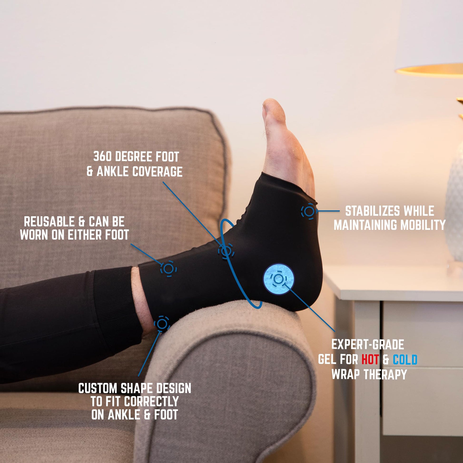 ANKLE brace hot & cold pack china factory