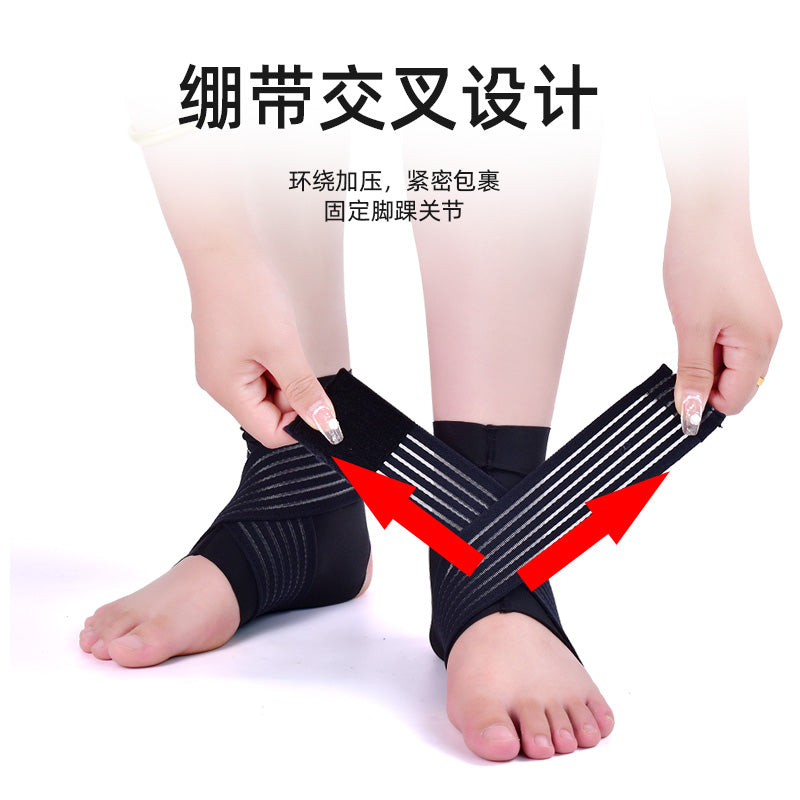 Ankle030B Breathable Ankle Support Sleeve - Lightweight Ankle Brace, Compression Sock for Joint Stability & Pain Relief | Lycra & Elastic
