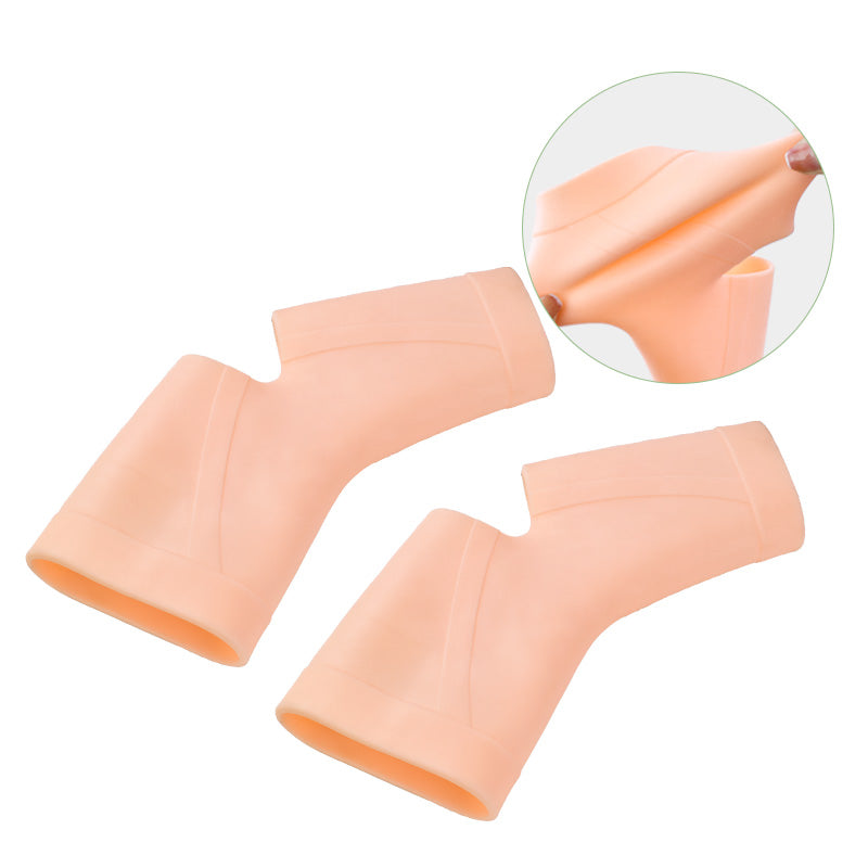 Ankle033 Silicone Ankle Support Sleeve Gel Ankle Brace for Joint Pain Relief & Stability