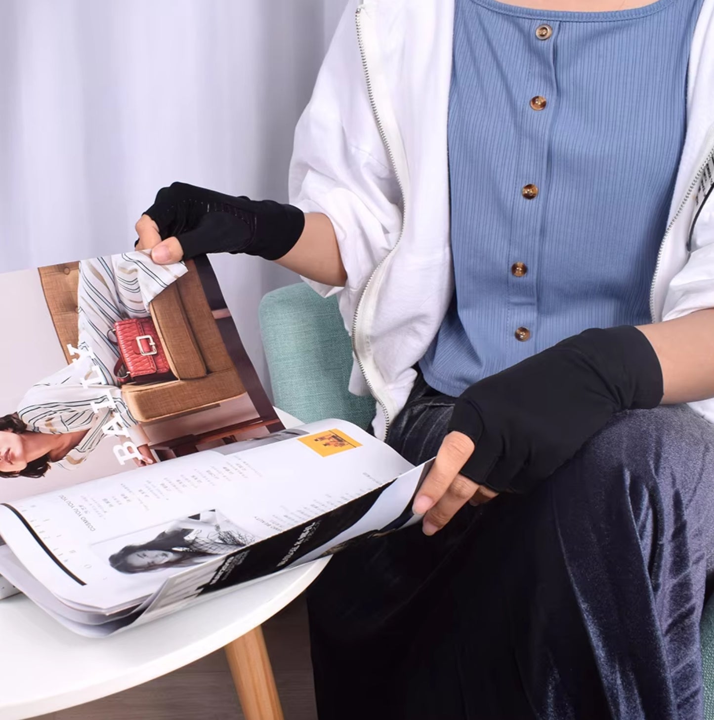 copper fiber lycra gloves for daily support