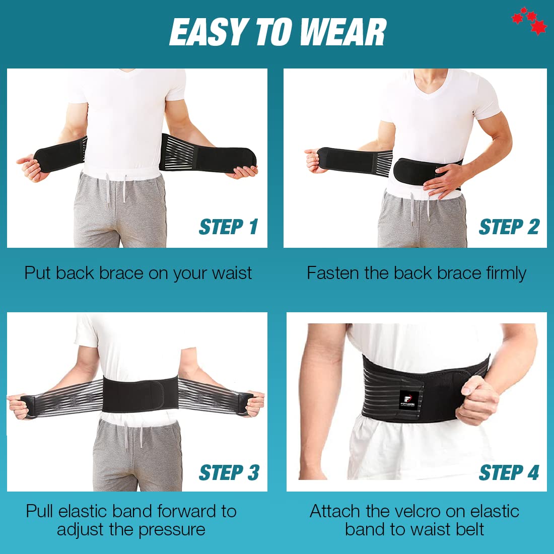 put back brace on your waist