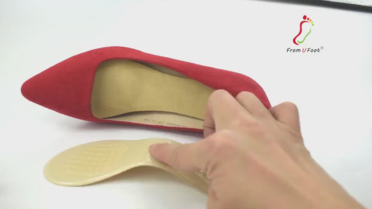 G07 footinsole Arch Support Cushion Insoles 3/4 PU Gel Massaging pad for high heel