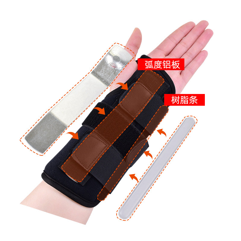 Wrist001 Brace for Carpal Tunnel, Adjustable Wrist Support Brace with Splints Right Hand, Small/Medium, Arm Compression Hand Suppor