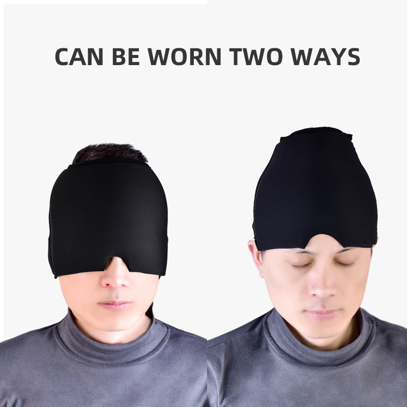 M01 Fitting Head Gel Ice Cap, Cold Therapy Ice Head Wrap Ice Pack Mask, Cold Cap