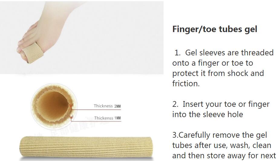 ZRWA12 toe sleeve foot tube silicone gel toe protector sleeve