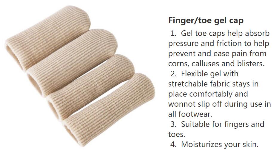 ZRWA12B Fabric Gel Tube Bandage Finger Toe Protectors Fabric adjustable gel tube toe protecto