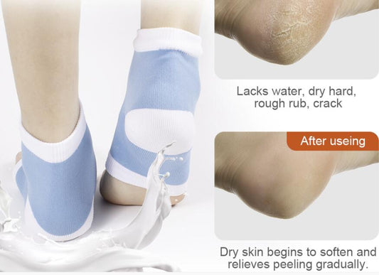 A16 Gel Silicone Cracked Foot Heel Skin Moisturizing Sock Protector