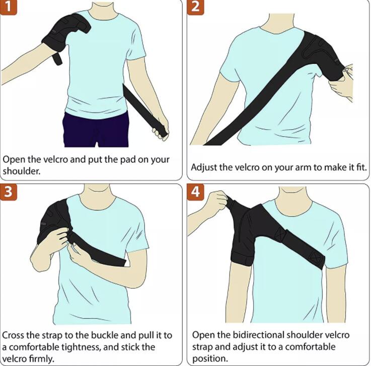 Adjustable shoulder wrap for pain relief