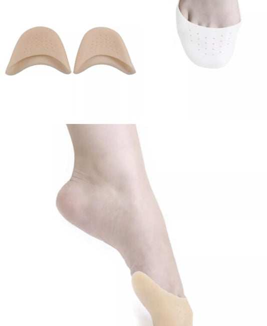 ZRWC11B Toe Sleeve Metatarsal Pads, Silicone Gel Toe Caps Soft Ballet Pointe Dance Athlete Shoe Pads