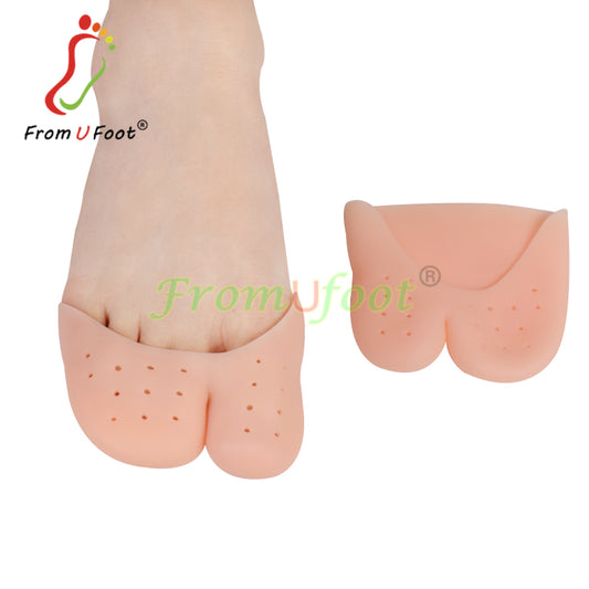 ZRWC41 Toe Sleeve forefoot cushion, metatarsal pad pain relief Gel Toe Caps separator for Calluses and Blisters