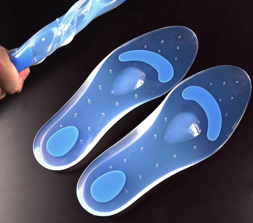 D07B GERMANY DESIGN Silicone Full Length Shoe Insoles Plantar Fasciitis inserts pain Relief silicone insole