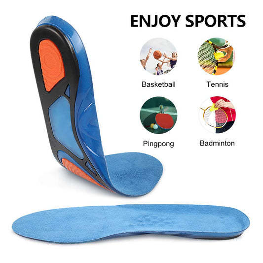 ZRWD10 Shock absorbing TPE gel soft shoe insole for Sports athletics comfort foot