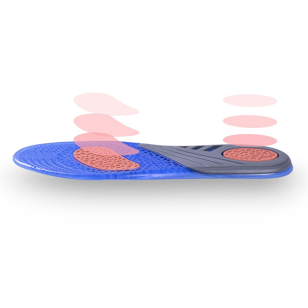 D20 Energizing Comfort Women's Everyday Insoles with Massaging Gel - Clinically Proven, All-Day Energy and Comfort Inserts with Patented Triple Gel Design - Shock Absorbing, Arch Support