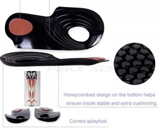 E04 Pu gel insoles orthotic insole for bowlegs and knock knees