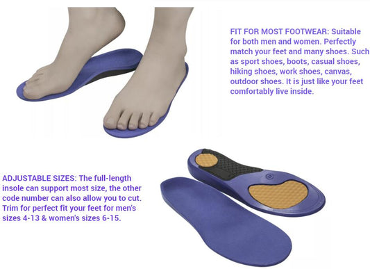 E12 Promotion Eco-Friendly Shoe Orthotic PU arch support shoe insoles inserts