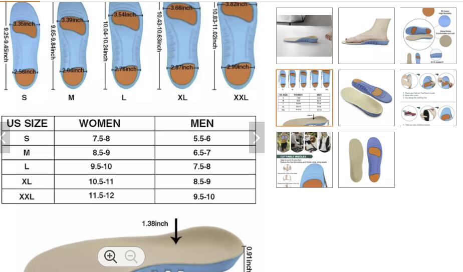 E17 PU foam orthotic Diabetic insole ARCH SUPPORTS