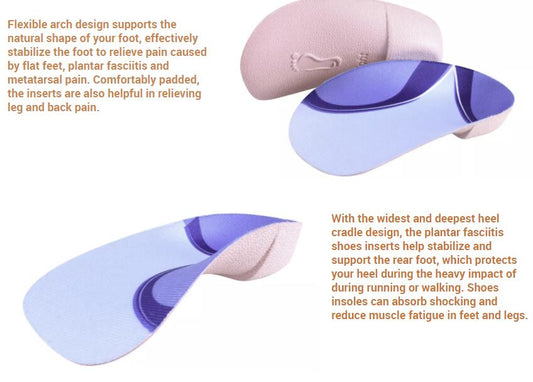 E32 new design orthopedic flat foot insoles with arch support