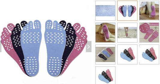 F01 Adhesive Vegan Shoes Anti Slip Stick On Soles Swimming Pool Nakefit Stock Sole Custom Soles for Shoes