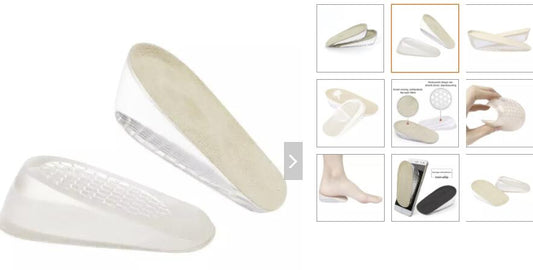 F01B PU invisible Height Increase heel pad Invisible Heel Protector Heel insole