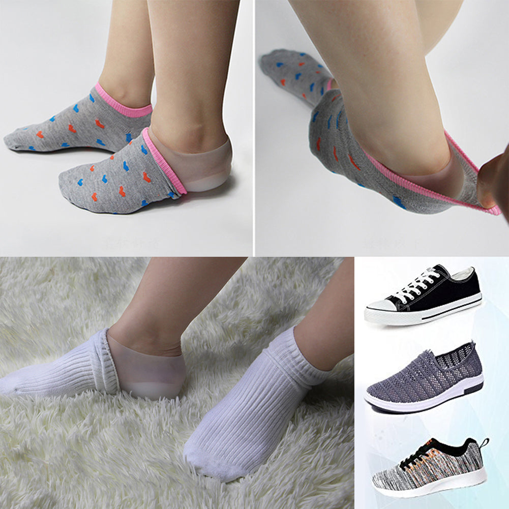 F10 hight increase invisible heighten height elevator sock silicone insole