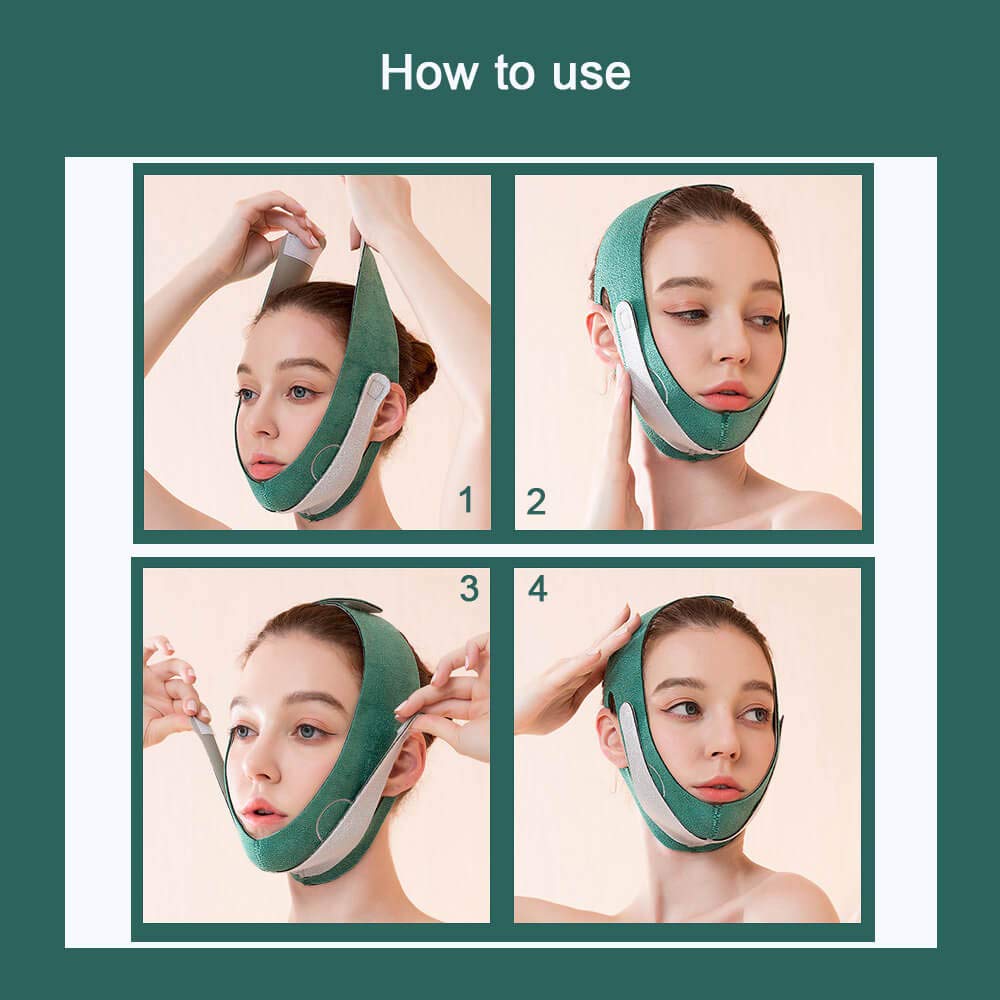 Facial Slimming Strap V Shaped Line Chin Up Face Lift Double Chin Belt Anti Wrinkle and Firming Skin
