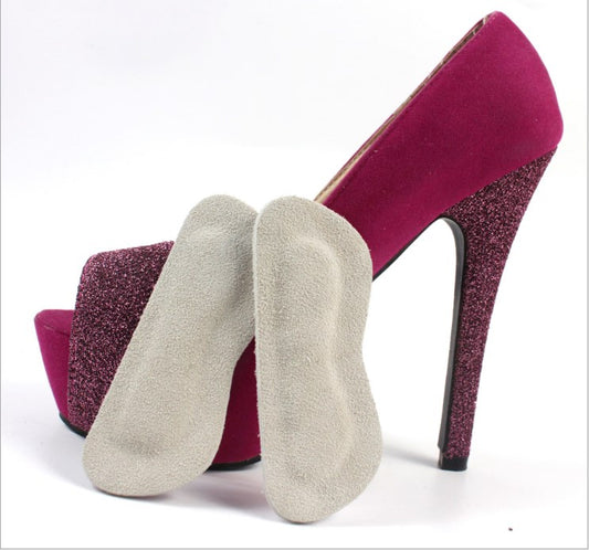G02B High Heel Shoe Cushion Insole Inserts pads bull leather heel grip heel liner shoe cushion