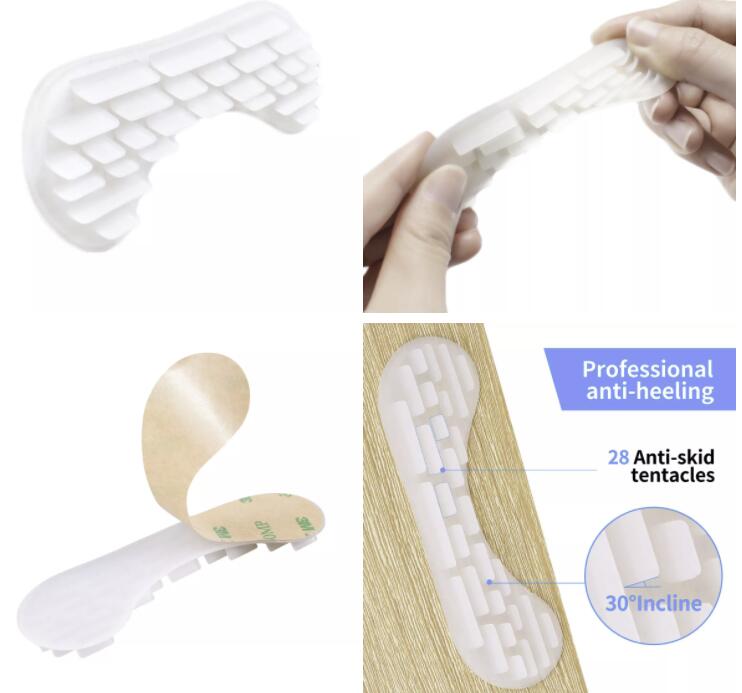 G22 4D Silicone Gel Heel Back Liner Pads Insoles Foot Care Cushions Stickers
