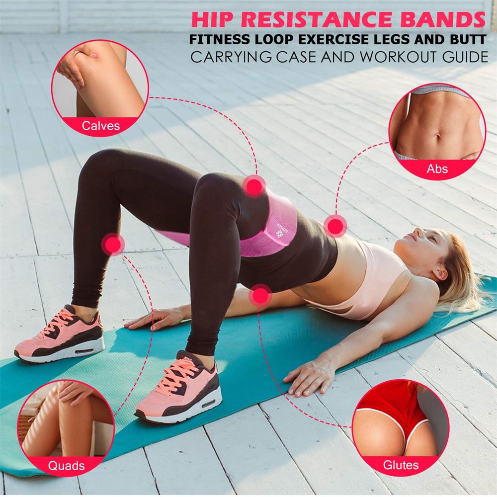 M25 Resistance Bands Loop Exercise Booty Workout Hip Wide For Legs