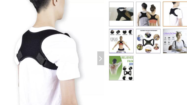 Posture correction brace for spine alignment
