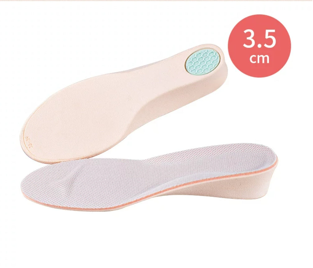 F09C Invisible Height Increase Insoles – PU Foam Cushion Lift Inserts for Shoes