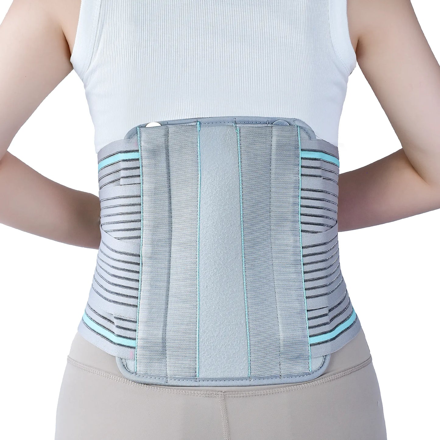 Lendenwirbelstütze für Frauen mit unteren Rückenschmerzen, mit bionischem Stützsystem, verstellbarem gestricktem Lendengurt, atmungsaktivem Mesh-Design mit Lendenpolster, bei Bandscheibenvorfall, Ischialgie, Skoliose