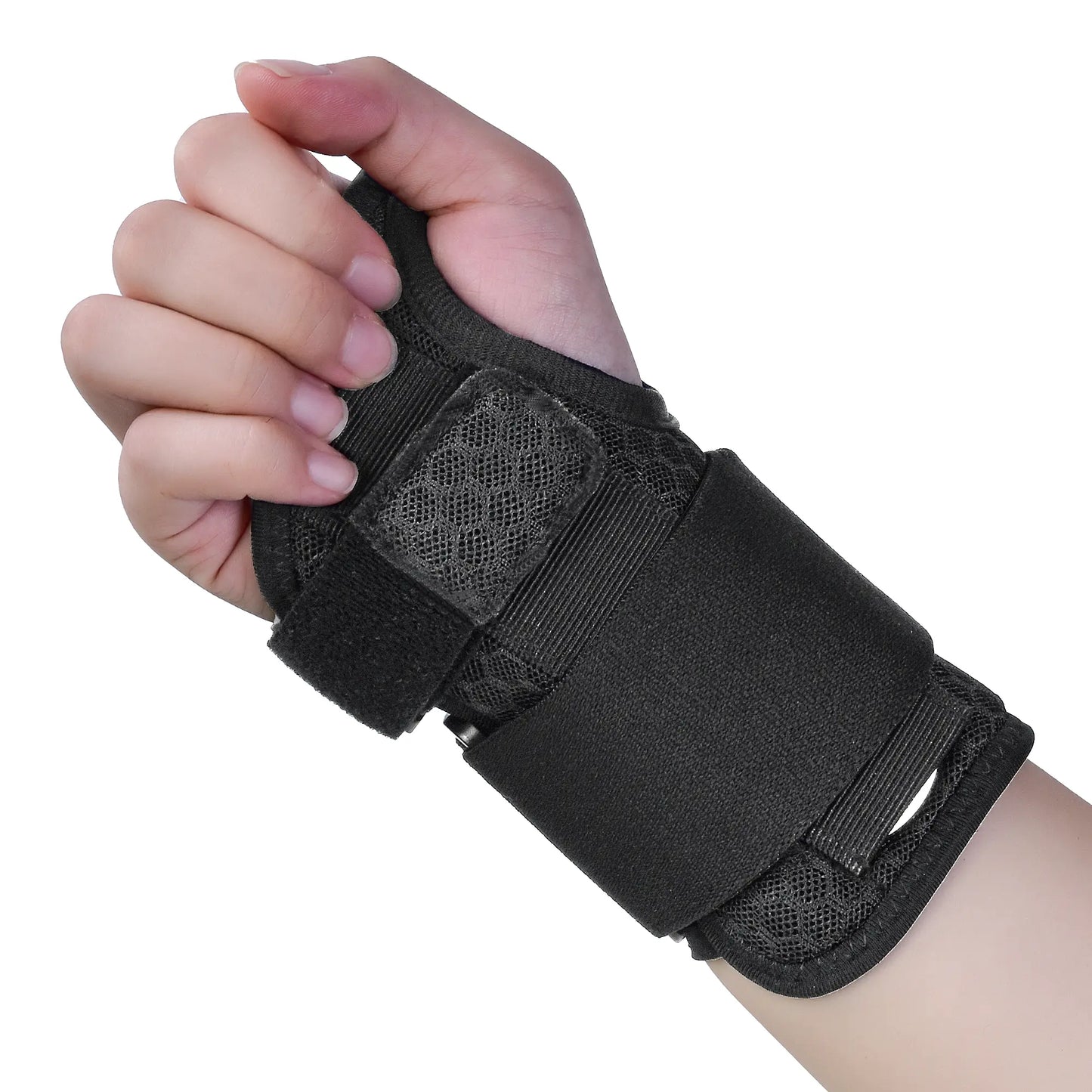 Muñequera Wrist001 para túnel carpiano, muñequera ajustable con férulas para mano derecha, talla pequeña/mediana, soporte de compresión para brazo y mano.