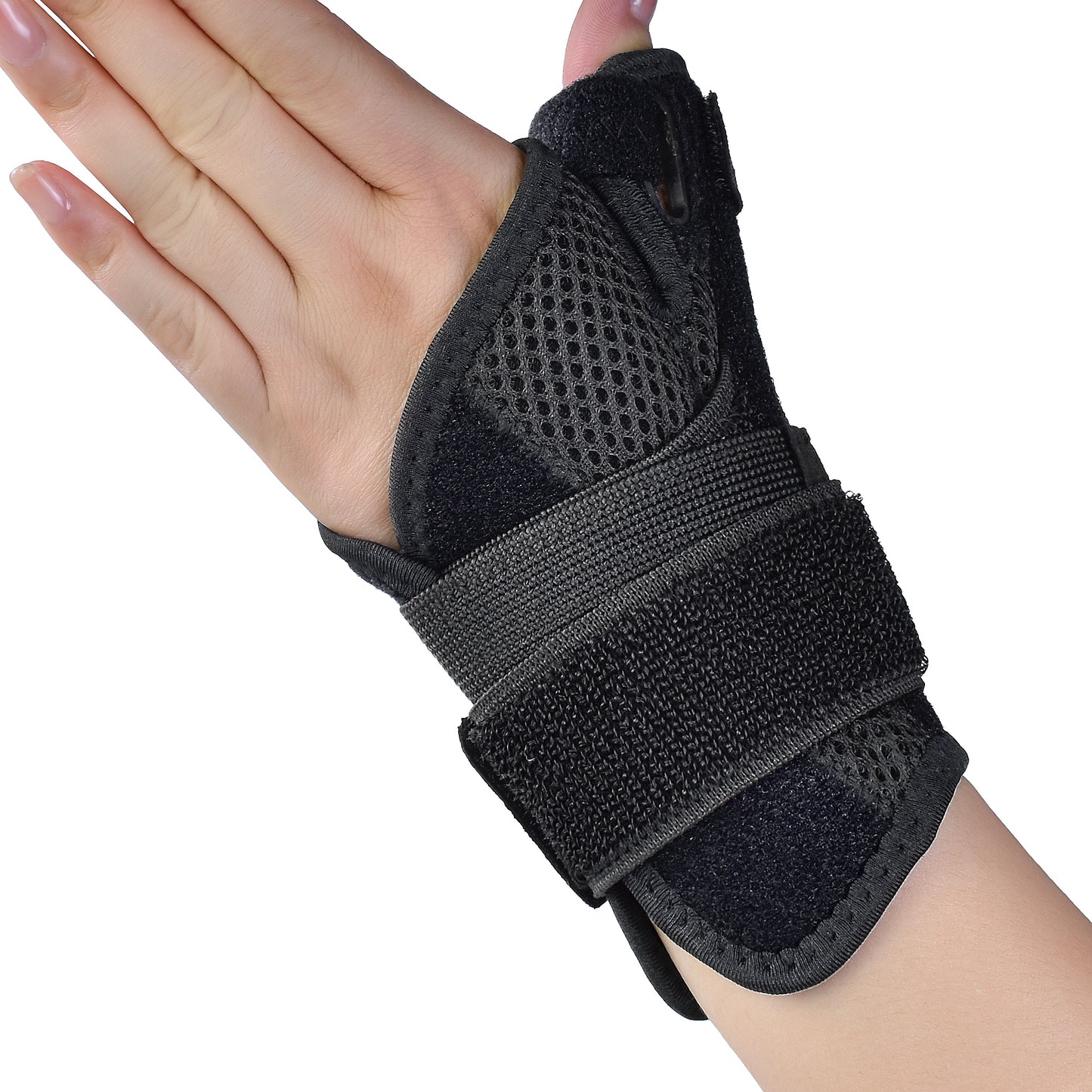 Wrist008  Brace for Carpal Tunnel, Adjustable Wrist Support Brace with Splints Right Hand, Small/Medium, Arm Compression Hand Support