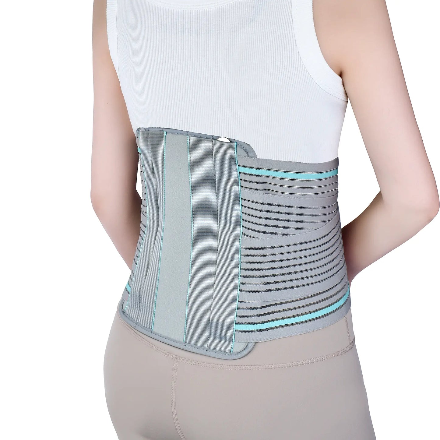 Lendenwirbelstütze für Frauen mit unteren Rückenschmerzen, mit bionischem Stützsystem, verstellbarem gestricktem Lendengurt, atmungsaktivem Mesh-Design mit Lendenpolster, bei Bandscheibenvorfall, Ischialgie, Skoliose