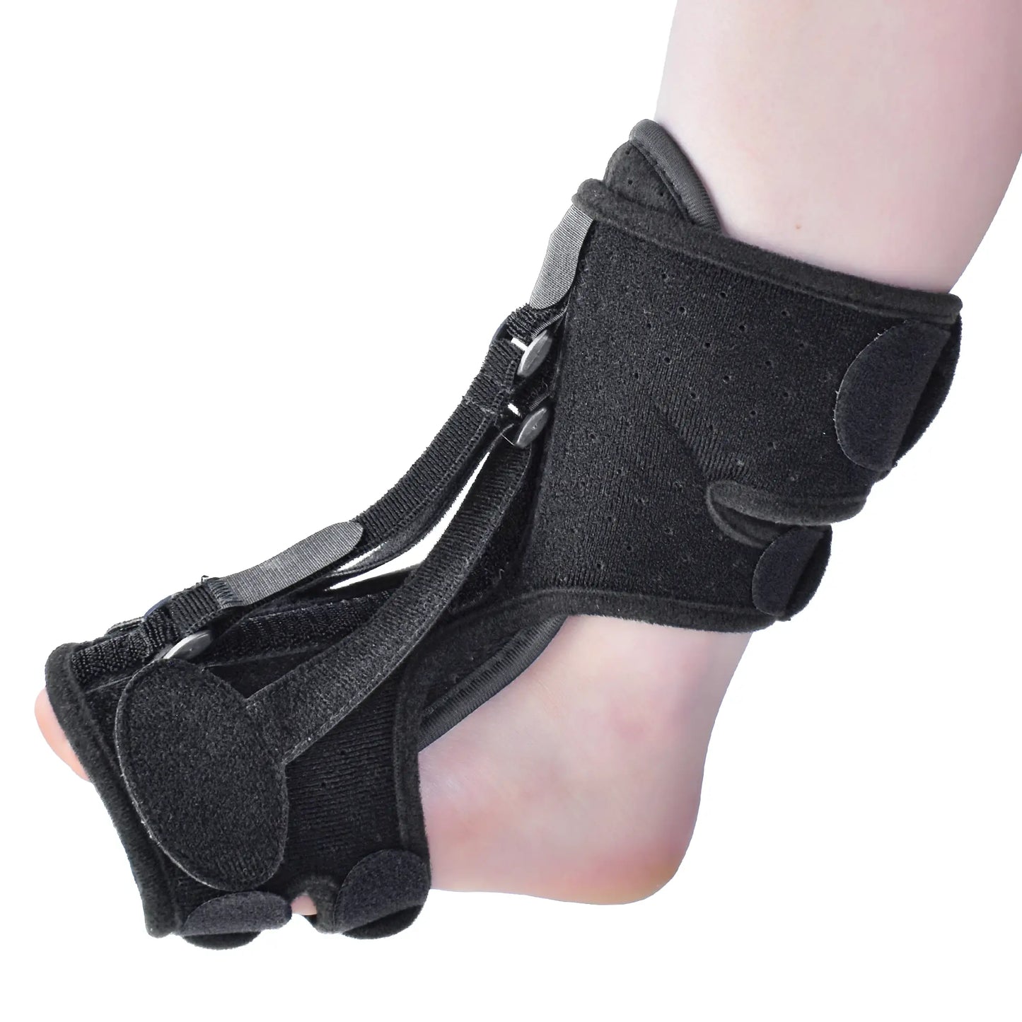 Ankle003 Foam Ankle Support Brace with Adjustable Velcro - Relief for Sprains, Achilles Tendonitis & Heel Pain