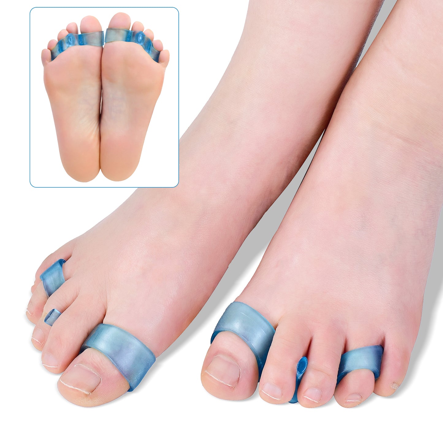 ZRWC07 Hammer Toe Crest Pads and spacer by Fromufoot for silicone toe Support, gel toe separators 