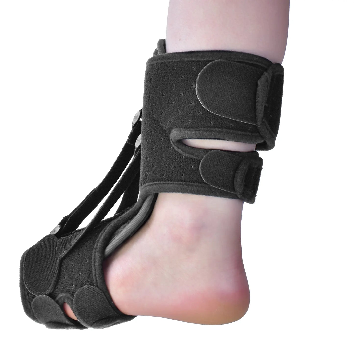 Ankle003 Foam Ankle Support Brace with Adjustable Velcro - Relief for Sprains, Achilles Tendonitis & Heel Pain