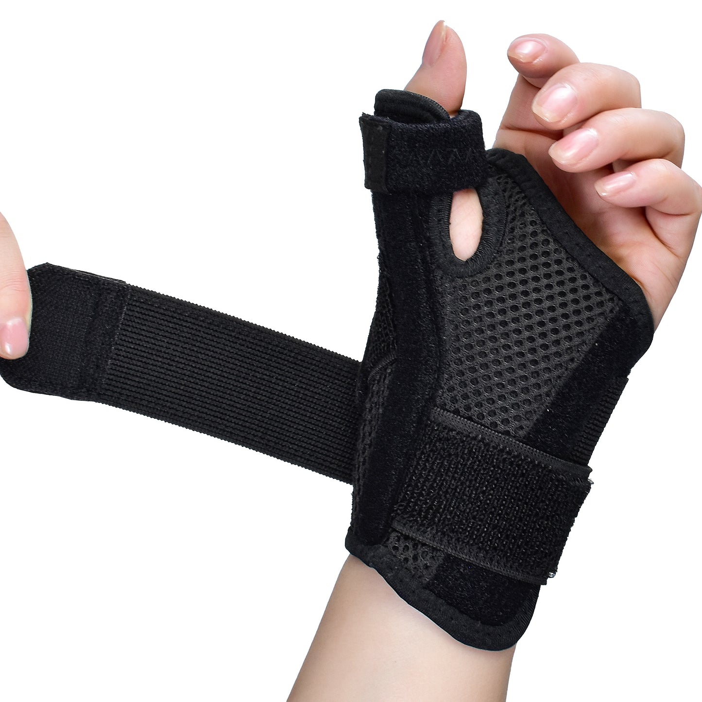 Wrist008  Brace for Carpal Tunnel, Adjustable Wrist Support Brace with Splints Right Hand, Small/Medium, Arm Compression Hand Support