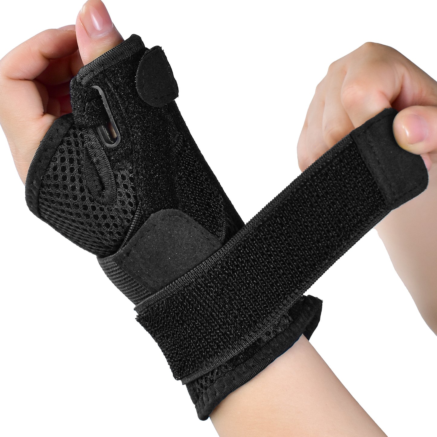Wrist008  Brace for Carpal Tunnel, Adjustable Wrist Support Brace with Splints Right Hand, Small/Medium, Arm Compression Hand Support