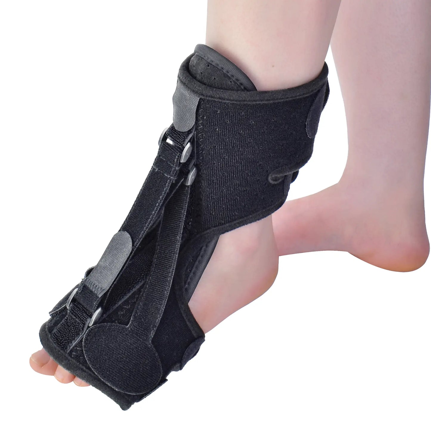 Ankle003 Foam Ankle Support Brace with Adjustable Velcro - Relief for Sprains, Achilles Tendonitis & Heel Pain