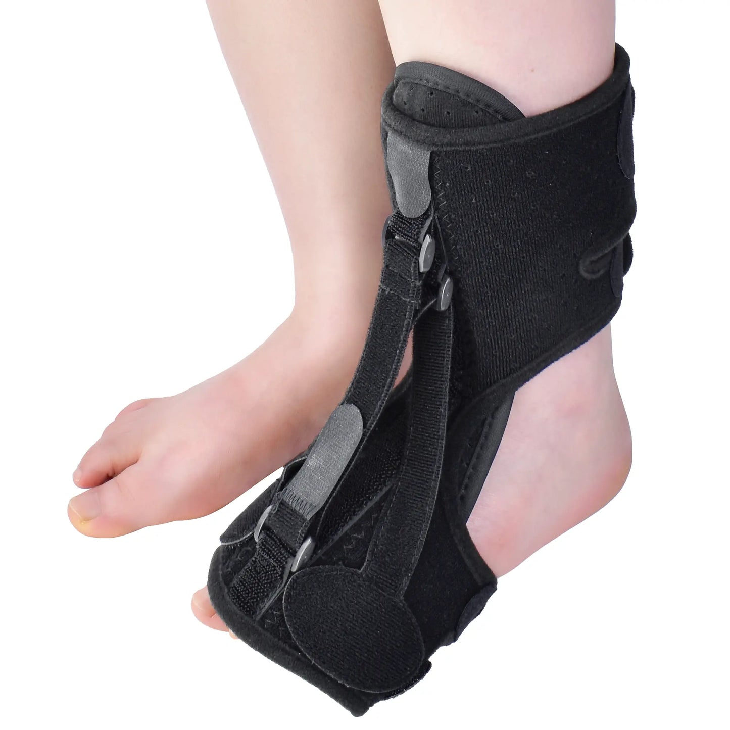 Ankle003 Foam Ankle Support Brace with Adjustable Velcro - Relief for Sprains, Achilles Tendonitis & Heel Pain