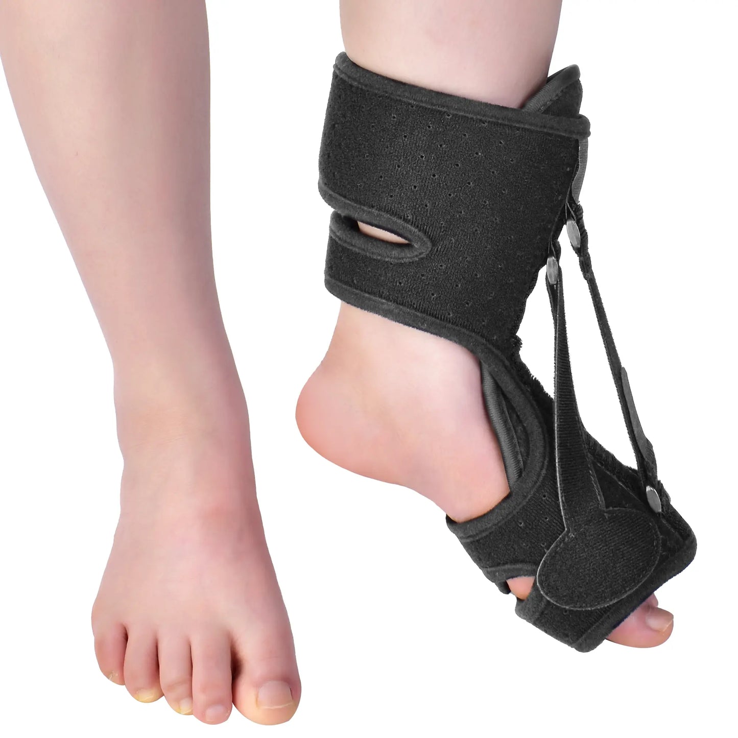 Ankle003 Foam Ankle Support Brace with Adjustable Velcro - Relief for Sprains, Achilles Tendonitis & Heel Pain