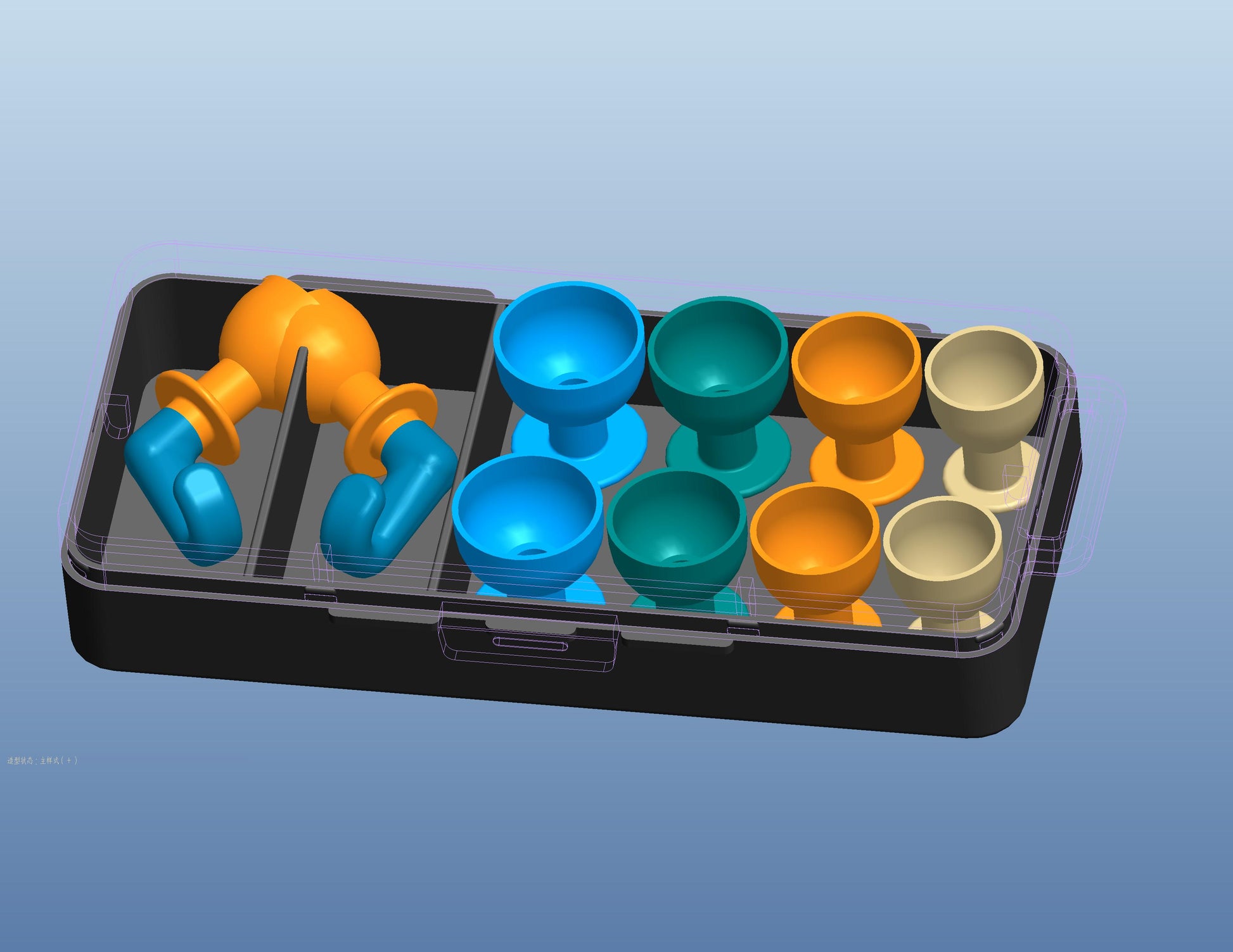 36dB sound isolating reusable silicone earplugs storage box