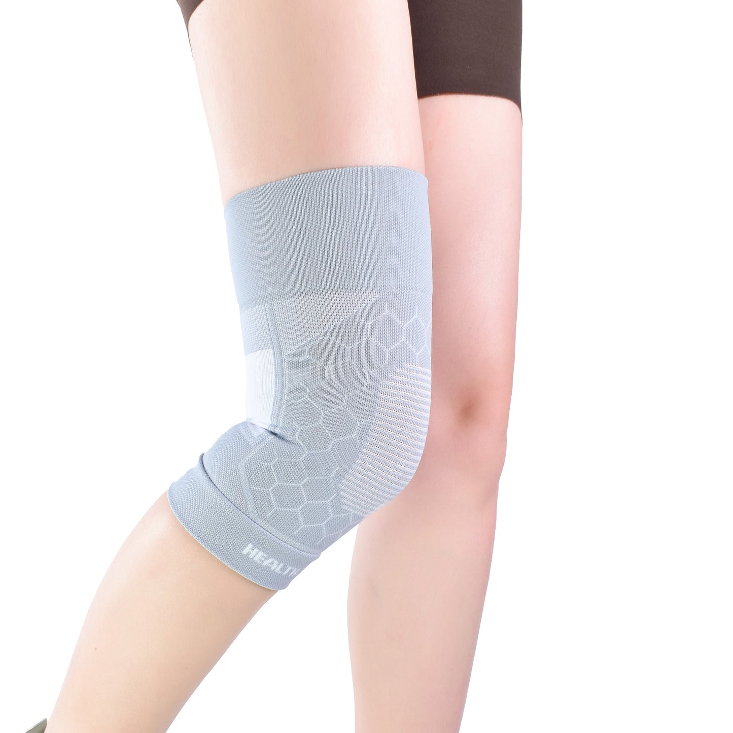 Knee003 Woven Knee Brace, Nylon Material with Silicone Shock Absorption, Multiple Sizes, Breathable & Sports-Friendly for Knee Joint Pain Relief & Protection