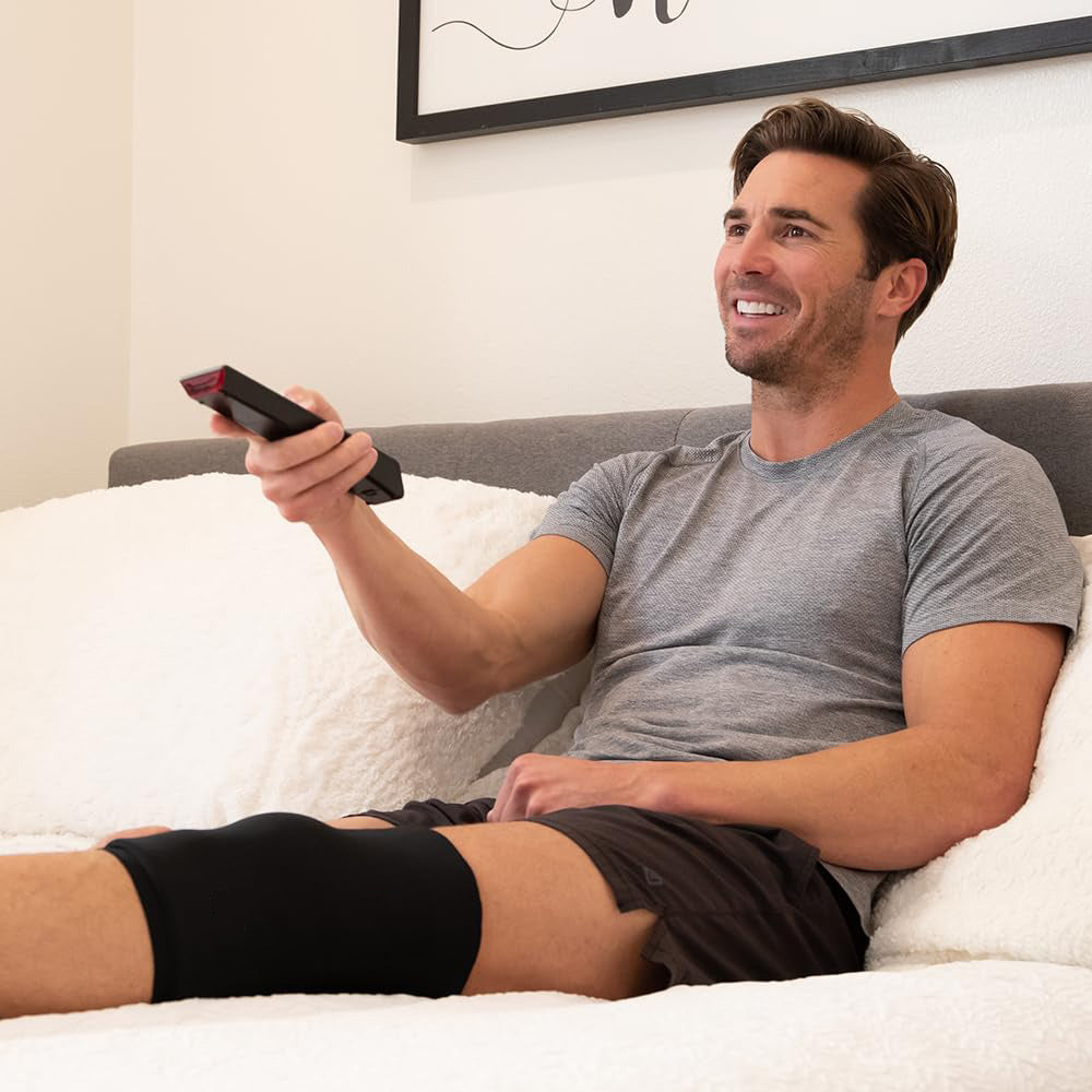 Knee Ice Pack Wrap Compression Sleeve for Injuries, Reusable Gel Cold Packs Brace also for Elbow, Ankle & Calf - Flexible Cold Wrap Recovery for Meniscus, ACL, MCL Pain Relief