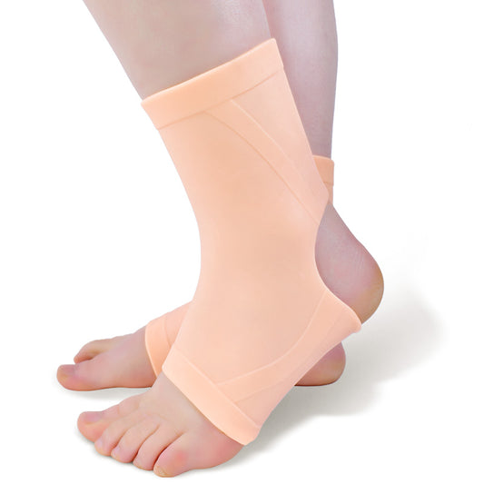 Ankle033 Silicone Ankle Support Sleeve Gel Ankle Brace for Joint Pain Relief & Stability