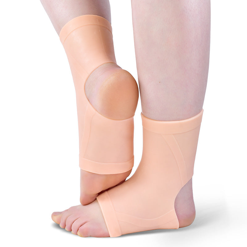 Ankle033 Silicone Ankle Support Sleeve Gel Ankle Brace for Joint Pain Relief & Stability