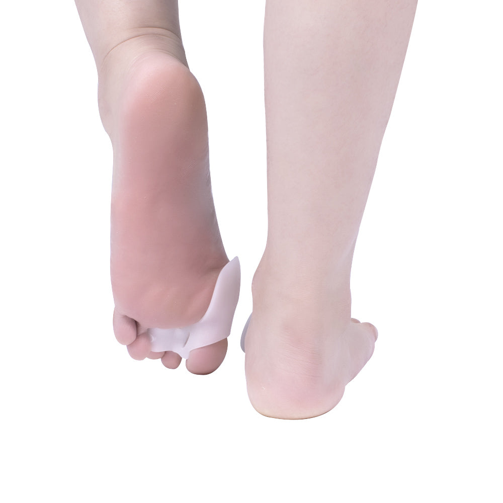 C16E Silicone Bunion Splint & Toe Separator – Hallux Valgus Corrector with Side Support for Big Toe Alignment