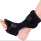 Close-up of the breathable, high-density foam material and durable velcro closures on the ankle brace.